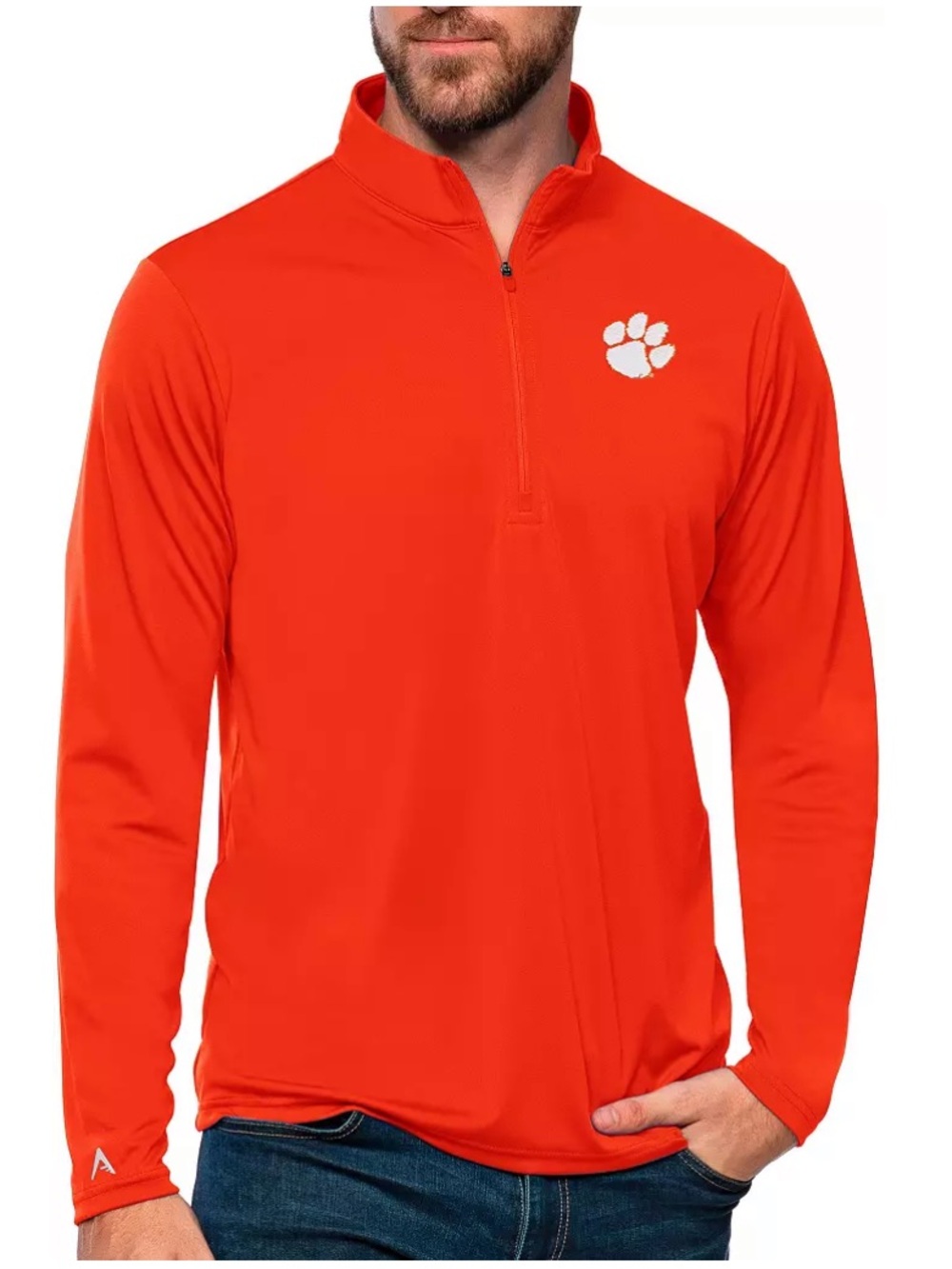 LIKE NEW! Antigua Men's Clemson 1/4 Zip